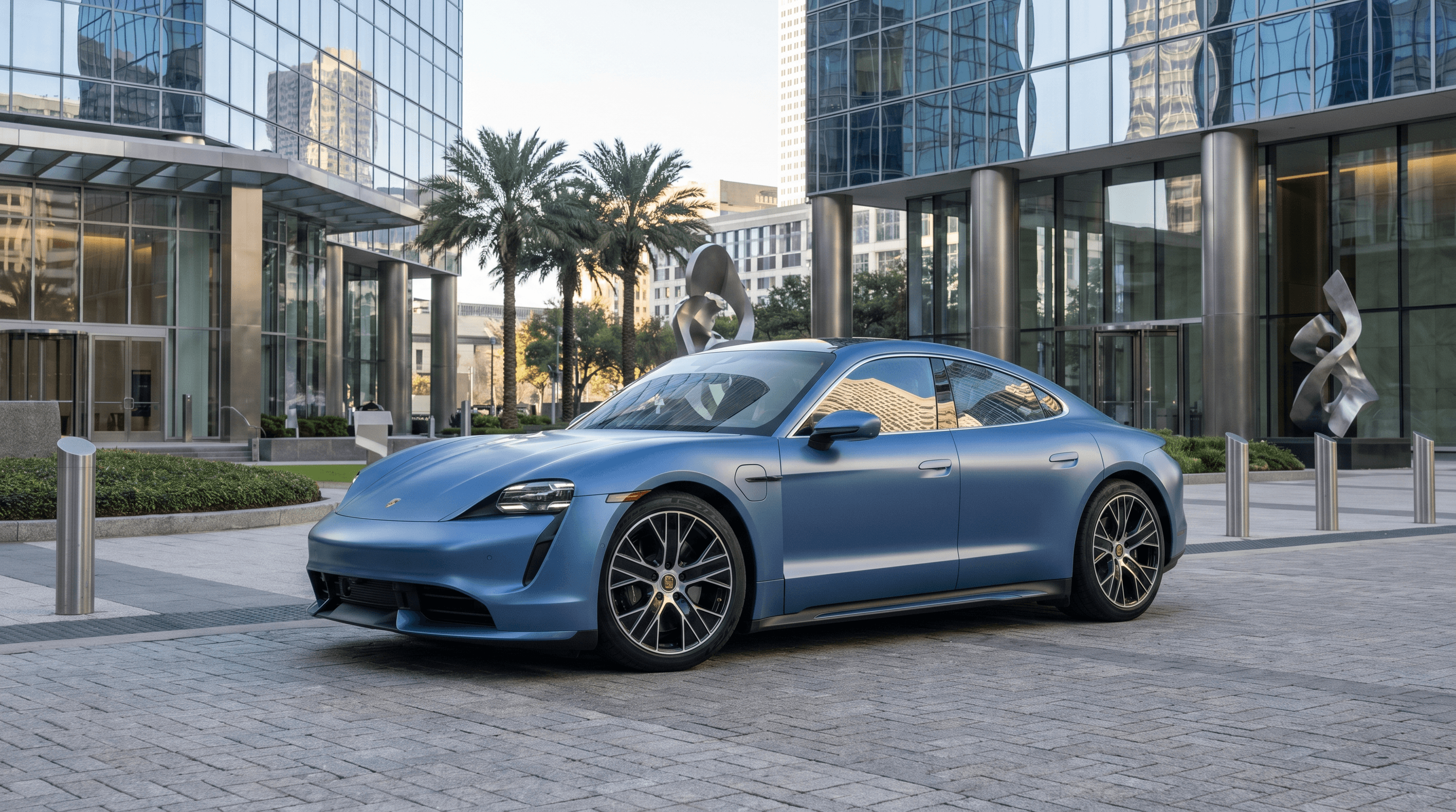 Porsche Taycan Turbo S rental in Houston
